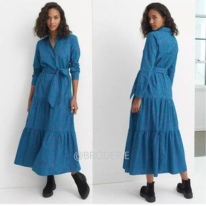Anthropologie Blue Maxi Dress